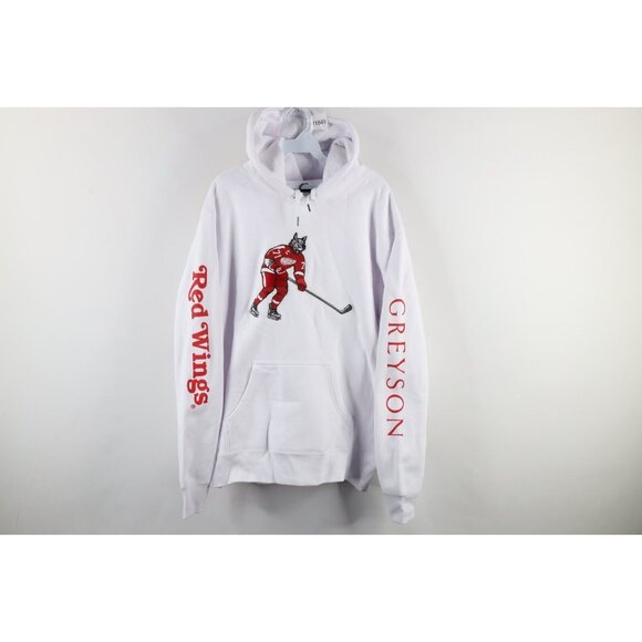 New Greyson x Detroit Red Wings Mens 2XL Fireside Dylan Larkin Hoodie Sweatshirt